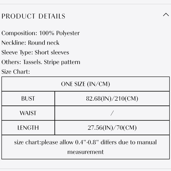 Meet Curve Colorful Vertical Stripes Square Cover Up With Tassels - Picture 6 of 6